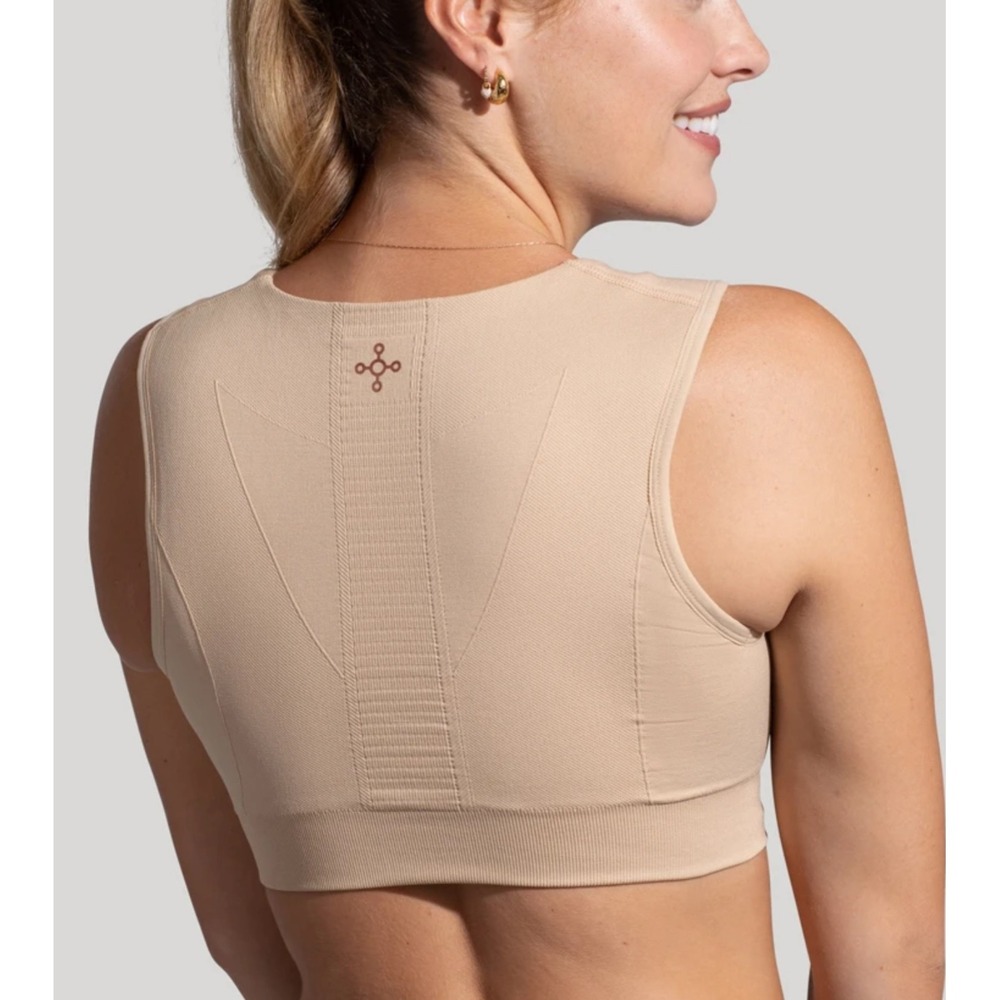 Tommie Copper Back Support Bra Nude Beige‎ Compression Posture Size S 9012WR